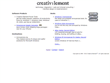 Tablet Screenshot of creativelement.com